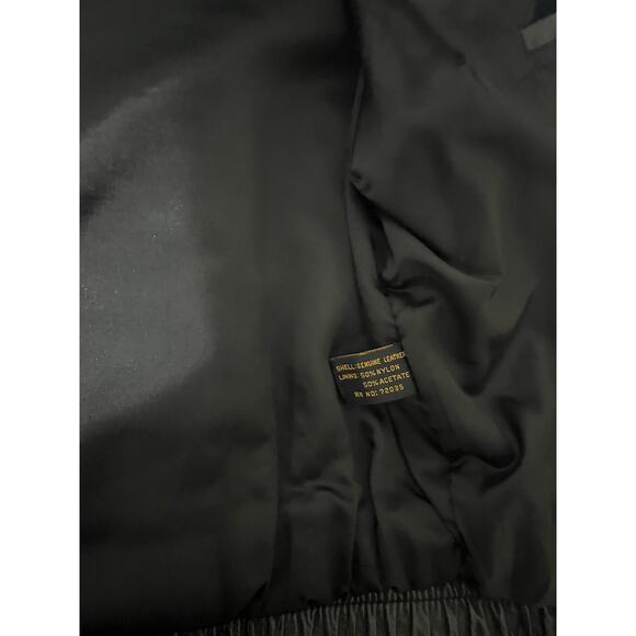Vintage Adler Authentic Men's Black Leather Full Zip & Button Jacket Size XL - Picture 4 of 7